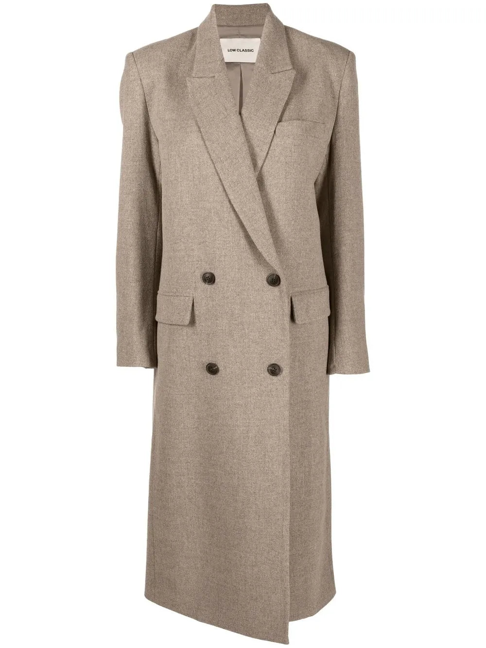 Buttoned-Up Double-Breasted Coat