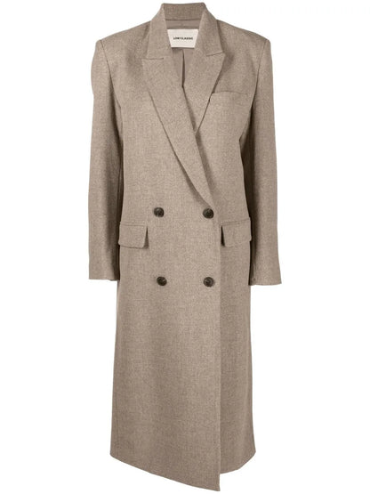Buttoned-Up Double-Breasted Coat