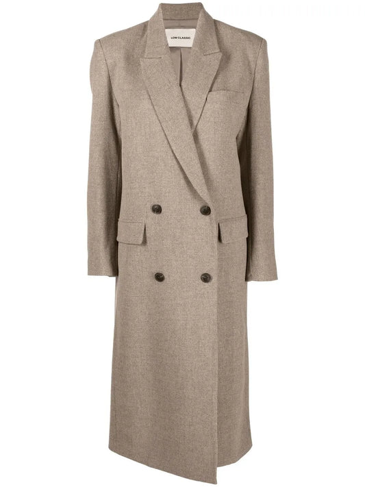 Buttoned-Up Double-Breasted Coat