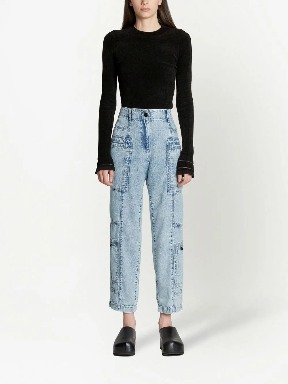 High-Rise Straight-Leg Jeans