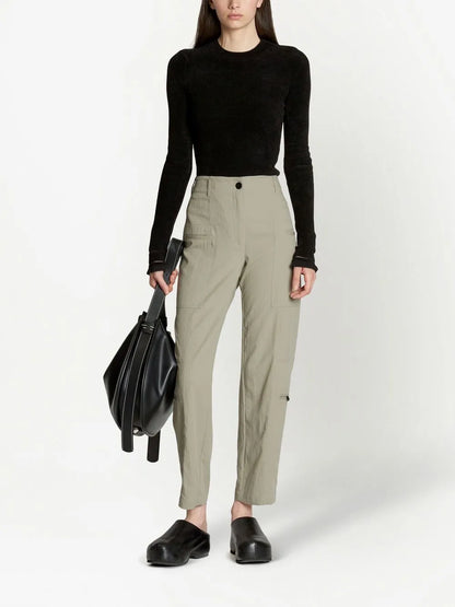 Tapered Pocket-Detail Trousers
