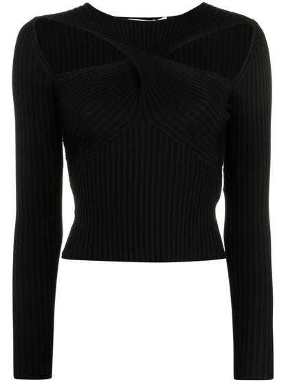 Cut-Out Knitted Top