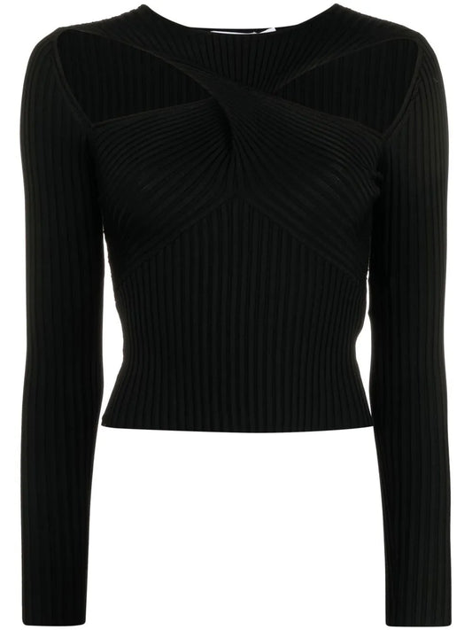 Cut-Out Knitted Top