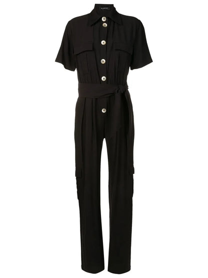 Short-Sleeve Jumpsuit