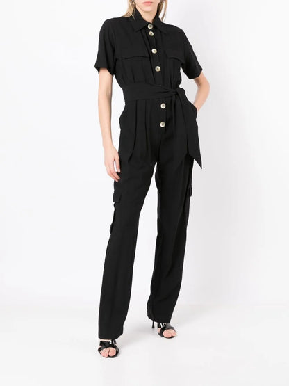 Short-Sleeve Jumpsuit