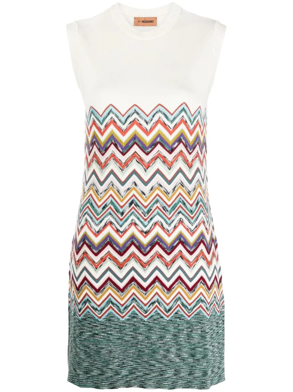 Zigzag-Knit Shift Dress