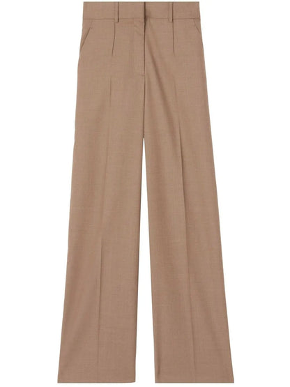 Wide-Leg Wool Trousers