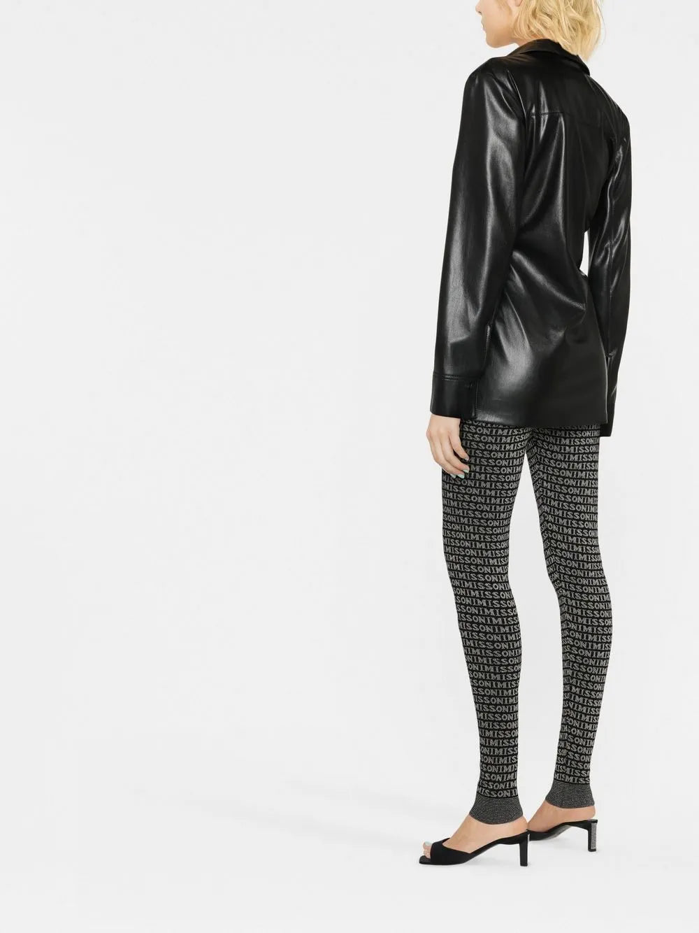 Logo-Print Knitted Leggings