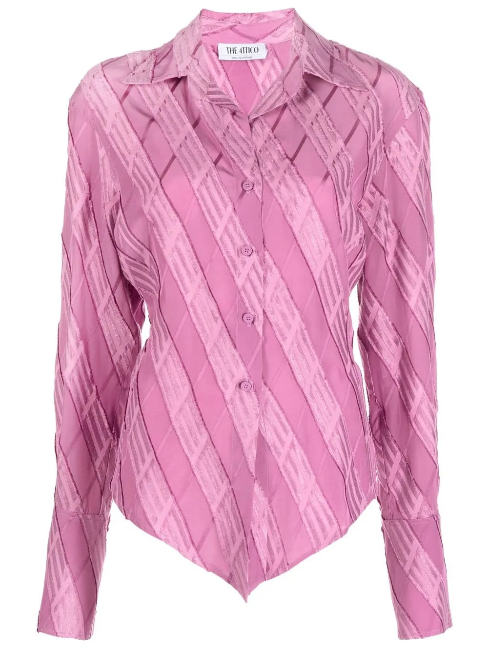Jacquard-Effect Button Shirt