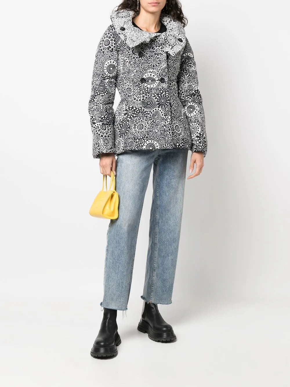 Paisley-Print Puffer Jacket