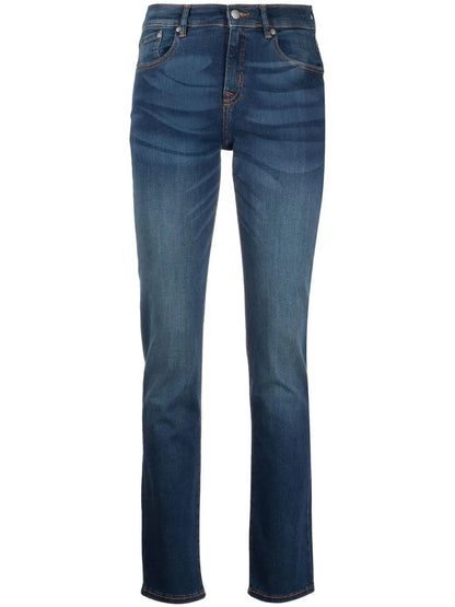Faded Slim-Leg Jeans
