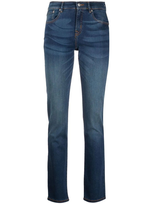 Faded Slim-Leg Jeans