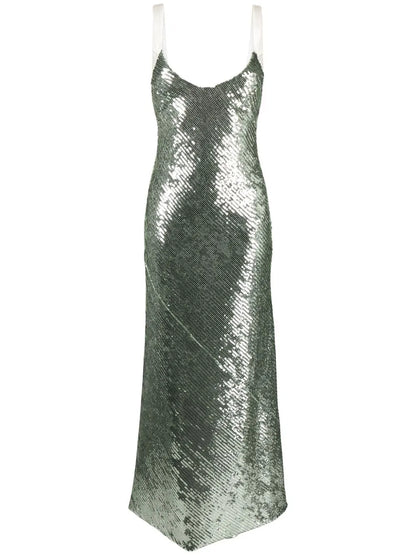 Beating Heart Sequin-Embellished Gown