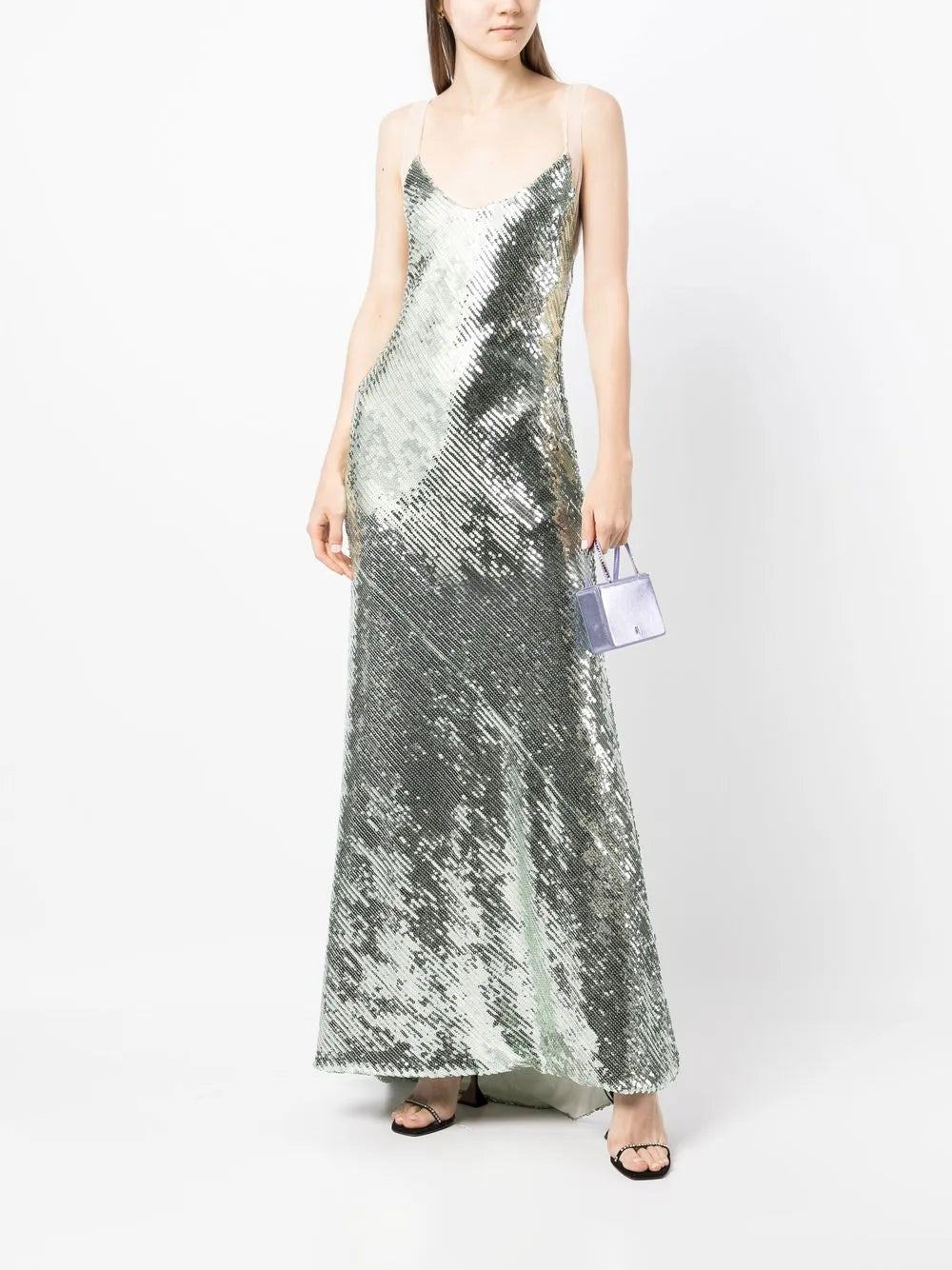 Beating Heart Sequin-Embellished Gown