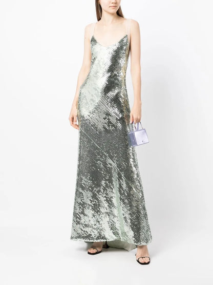 Beating Heart Sequin-Embellished Gown