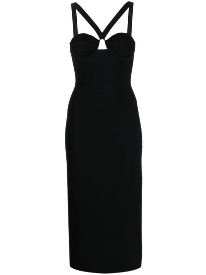 Venus Halterneck Midi Dress
