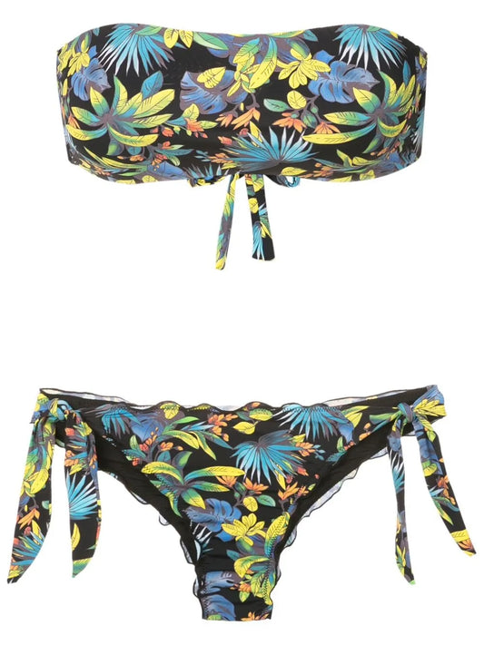 Bandeau-Style Bikini Set