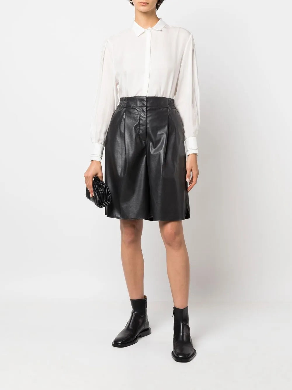 Beaded-Trim Silk Shirt