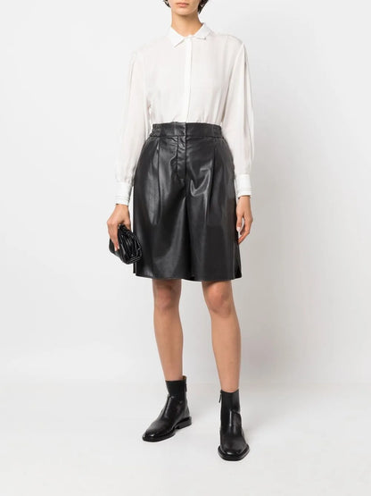 Beaded-Trim Silk Shirt