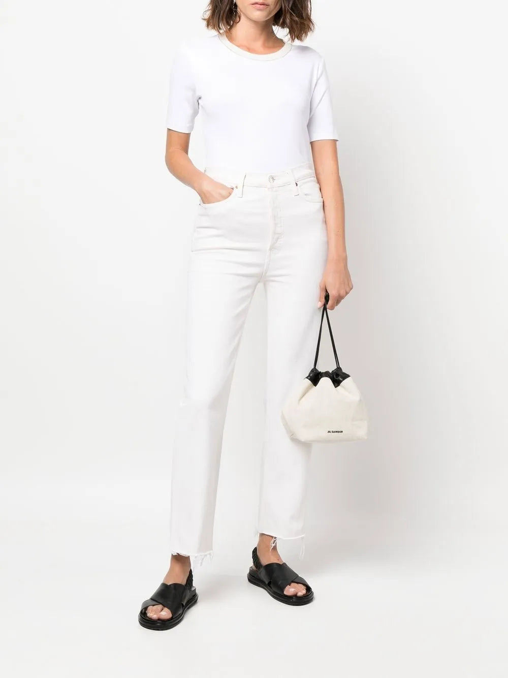Glitter-Trim Knitted Top