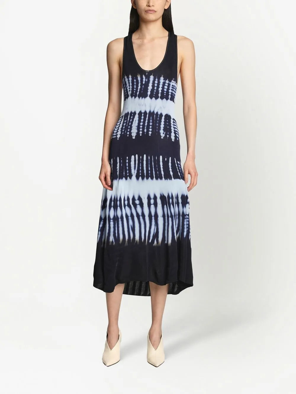 Tie-Dye Print Midi Dress