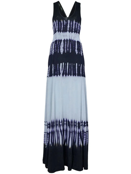Tie-Dye Print Midi Dress
