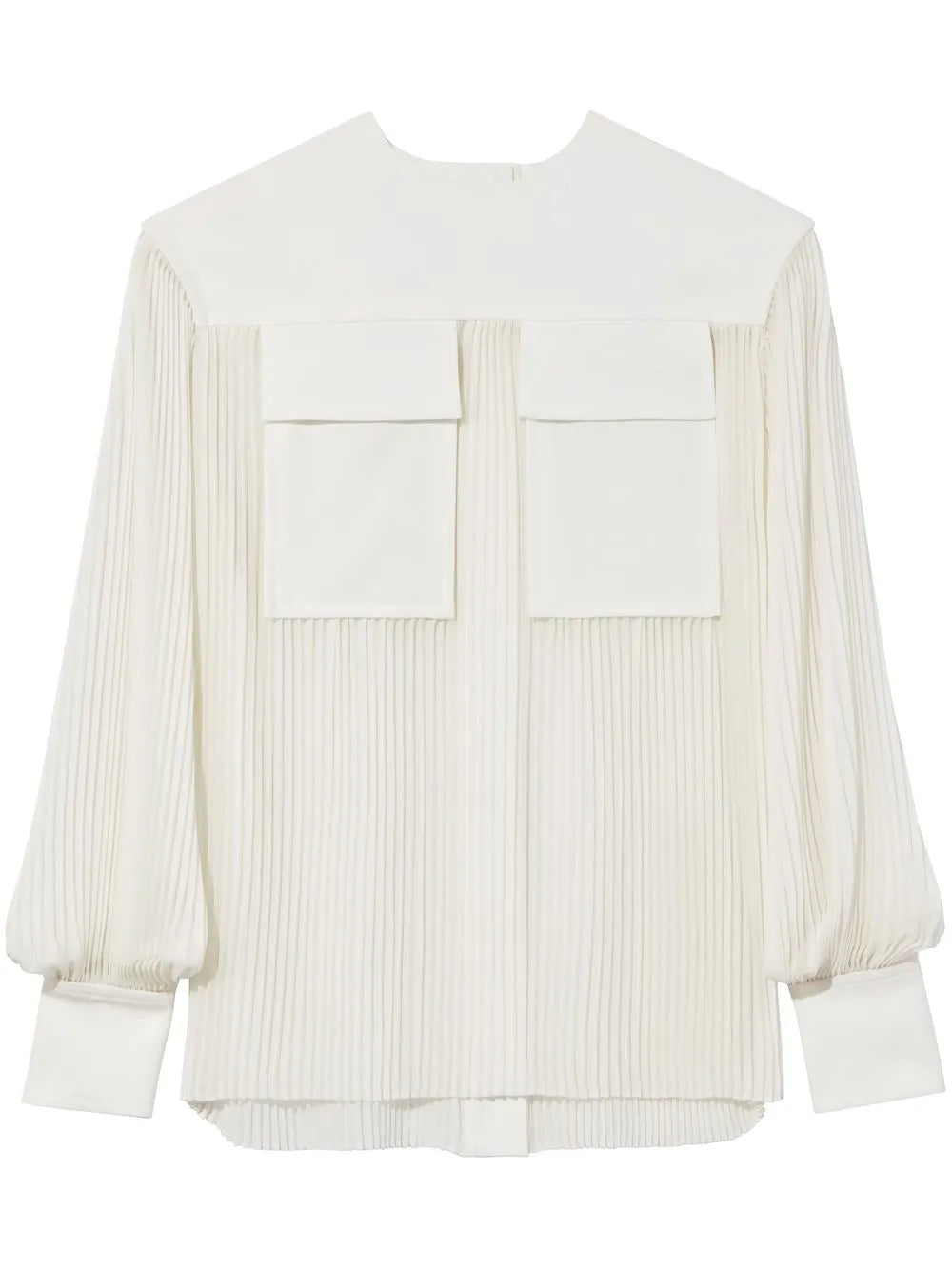 Sheer Pleated Blouse