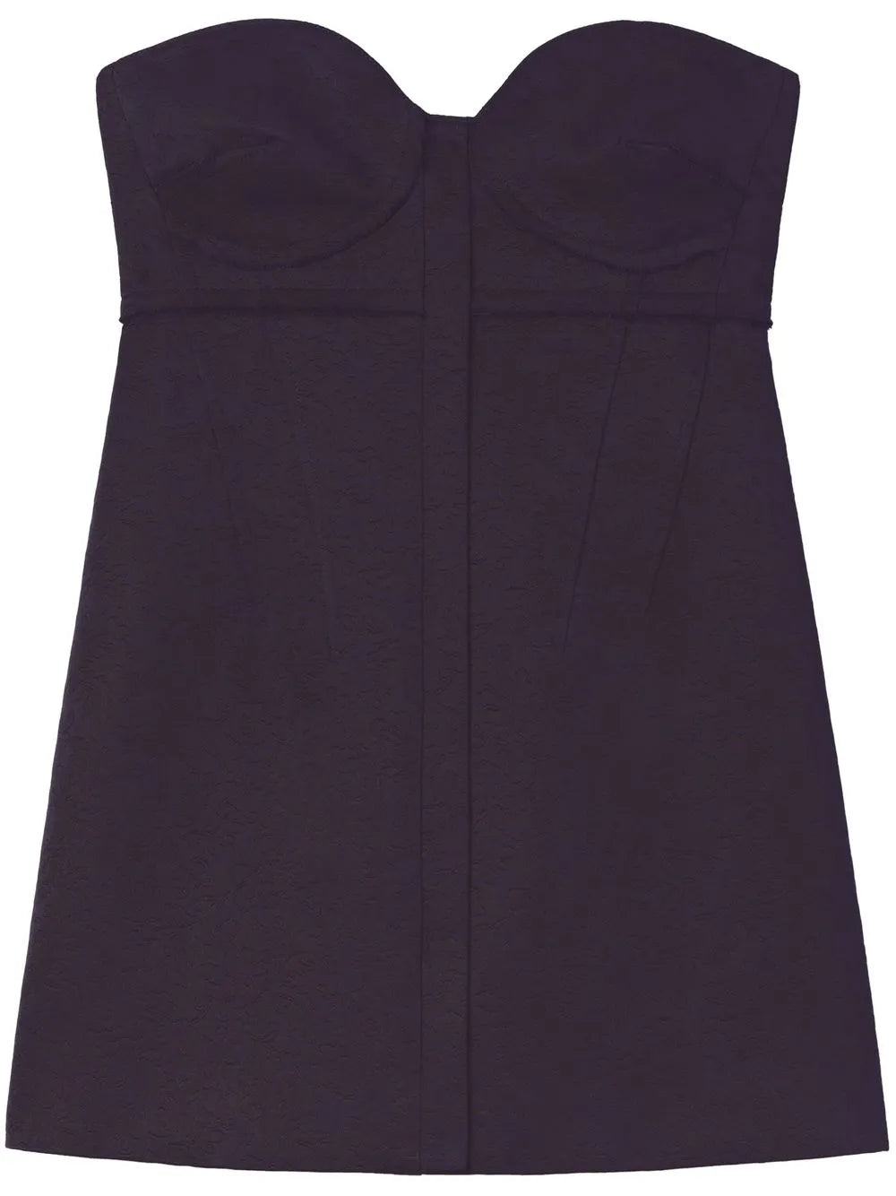 Patterned-Jacquard Bustier Top