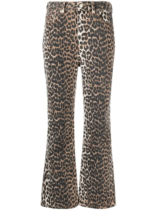 Betzy Leopard Cropped Jeans