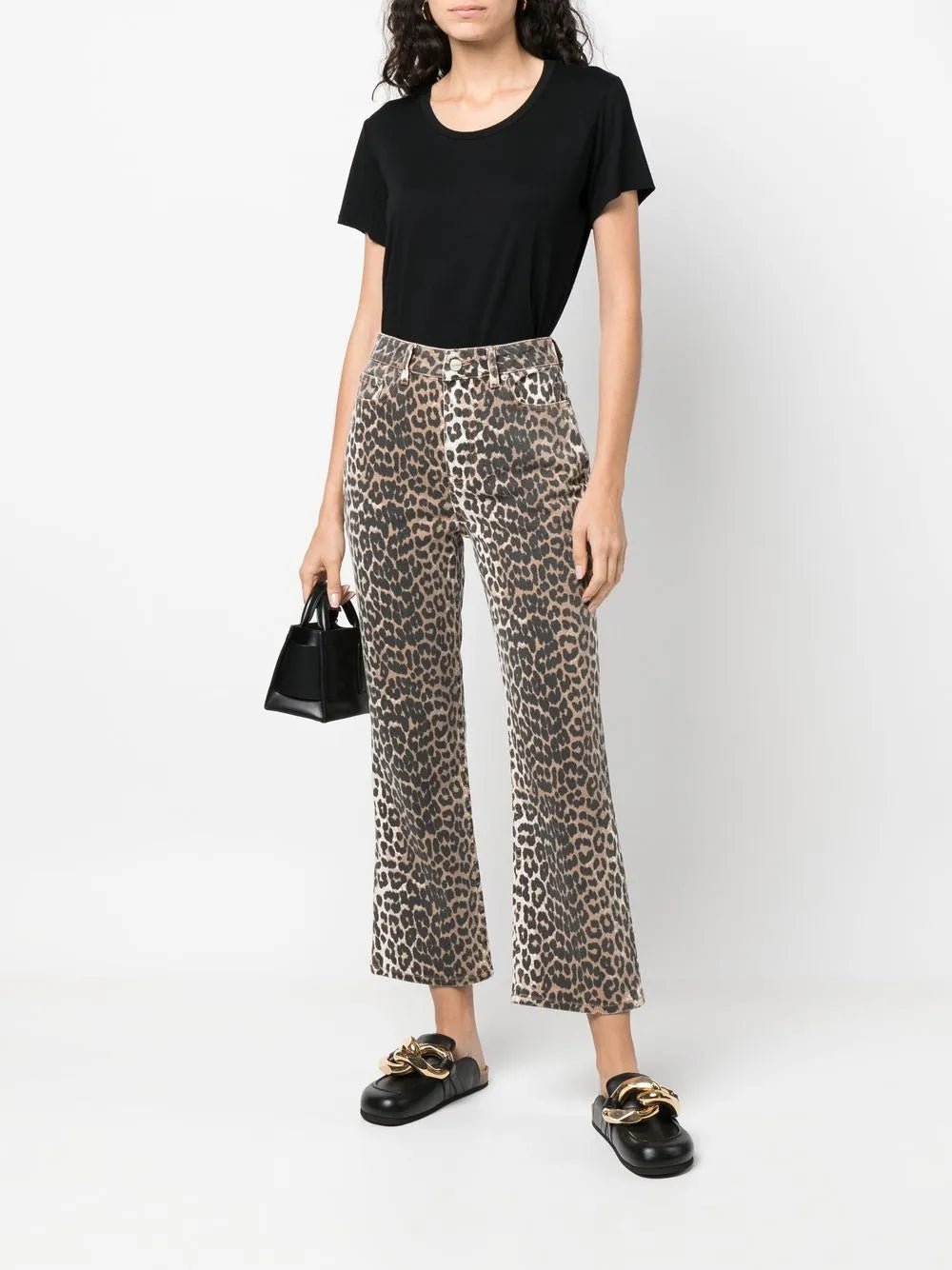 Betzy Leopard Cropped Jeans