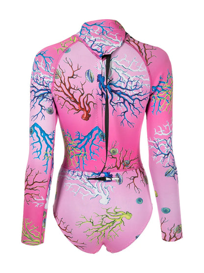 Coral-Print Wetsuit
