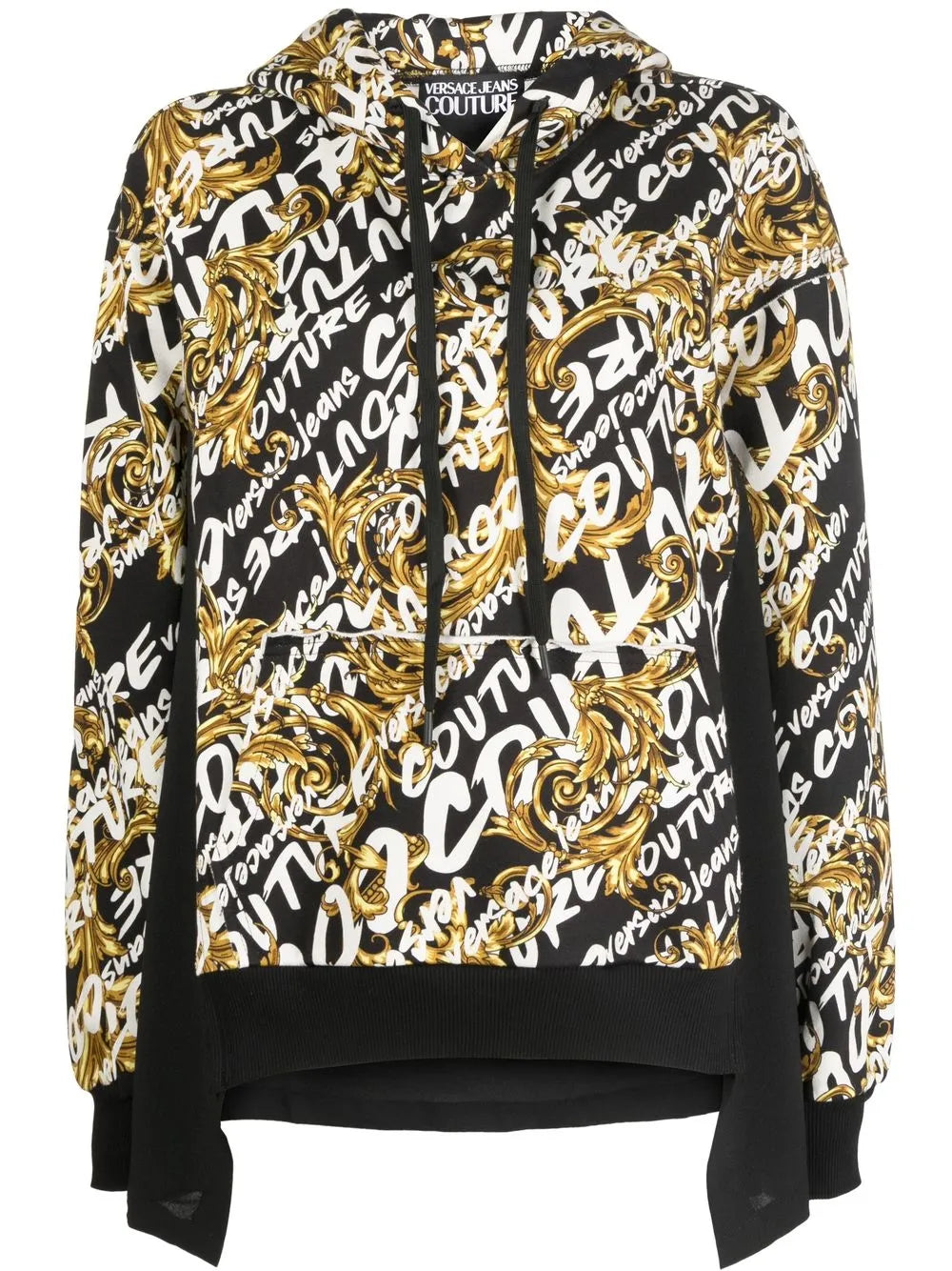 Garland Logo-Print Panelled Hoodie