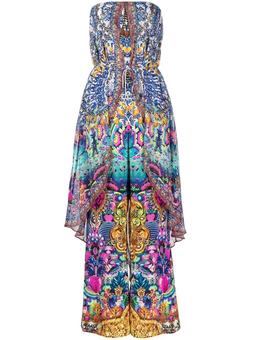 Strapless Overlay Jumpsuit
