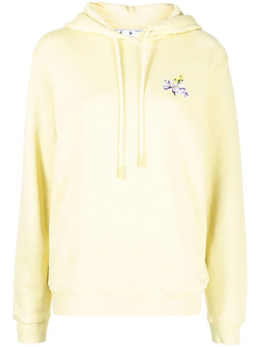 Floral Arrows Cotton Hoodie