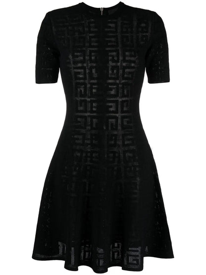 4G Jacquard A-Line Dress