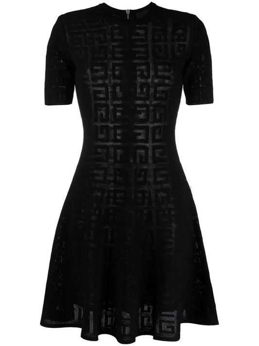 4G Jacquard A-Line Dress