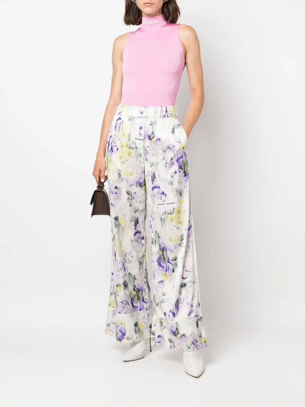 Floral-Print Palazzo Pants