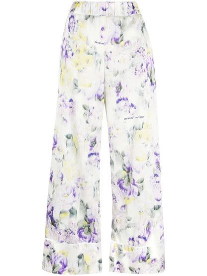 Floral-Print Palazzo Pants