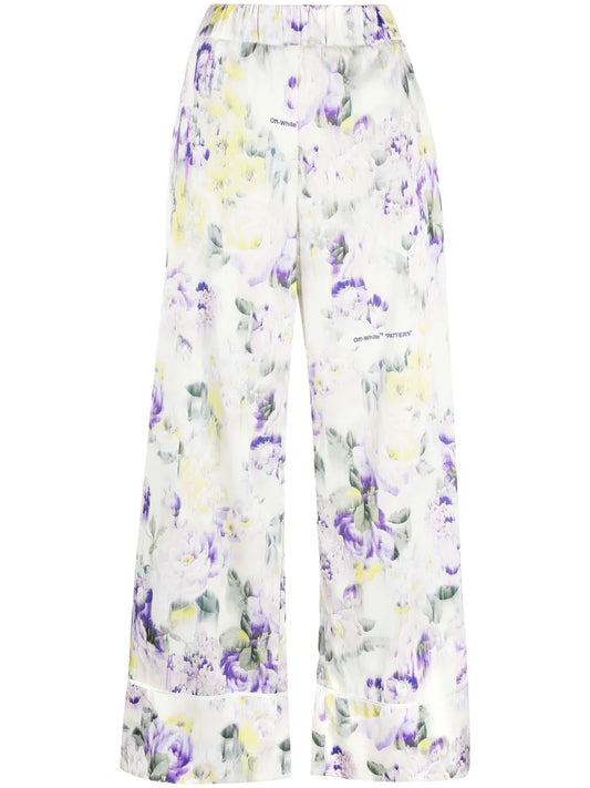 Floral-Print Palazzo Pants