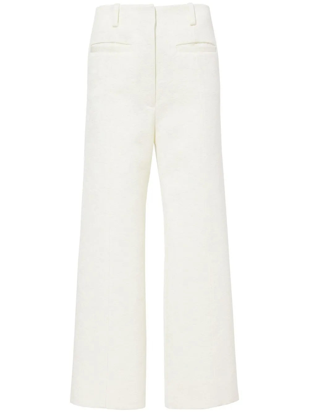 Cotton Wool Jacquard Trousers