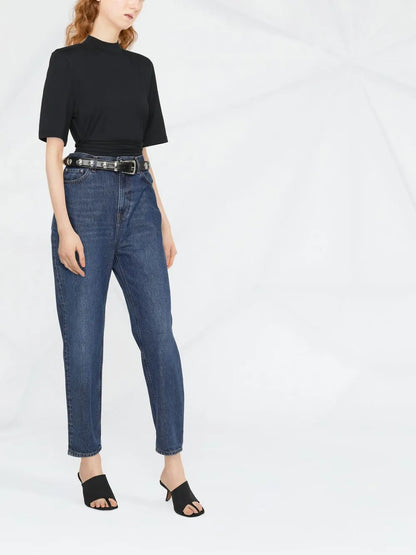 High-Waist Boyfriend Jeans