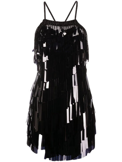 Sequin-Embellished Fitted Dress