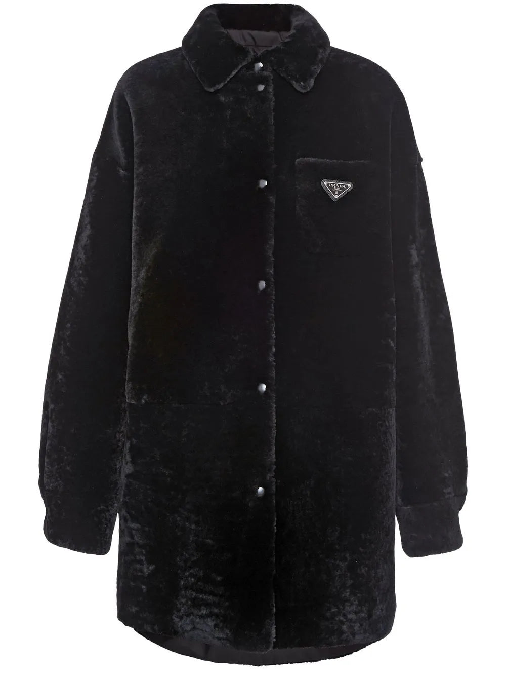 Triangle-Logo Reversible Coat
