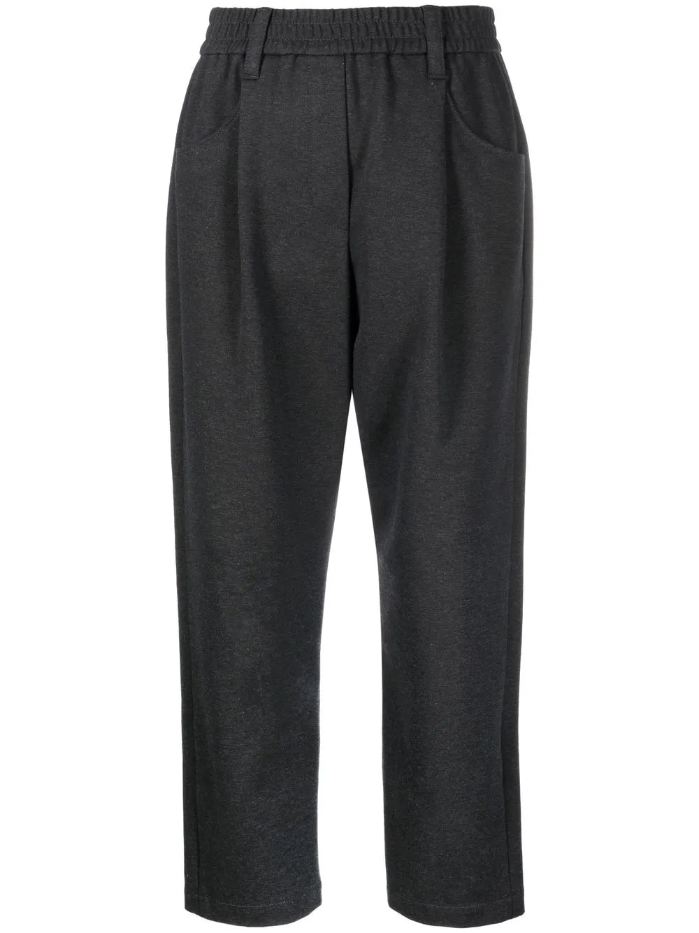Mid-Rise Straight Leg Trousers