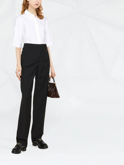 Tailored Logo-Plaque Trousers