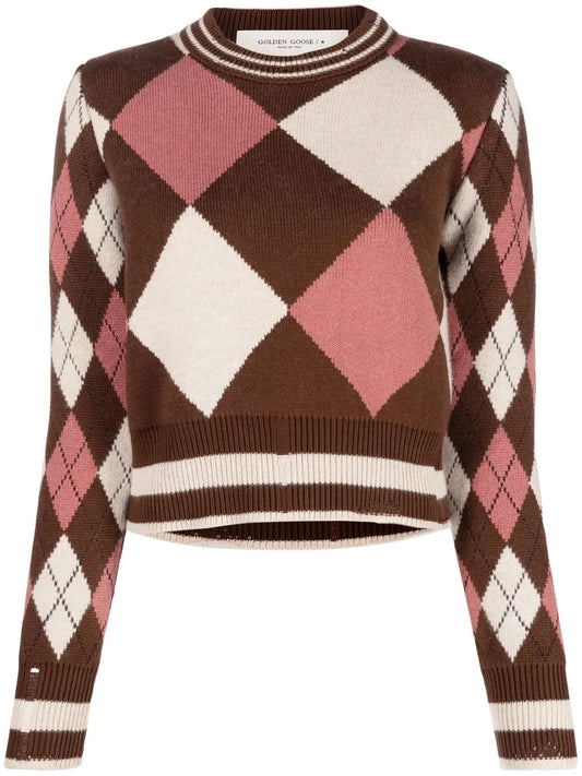 Intarsia-Knit Long-Sleeve Jumper