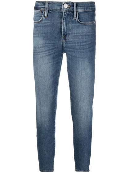 Distressed-Effect Denim Jeans