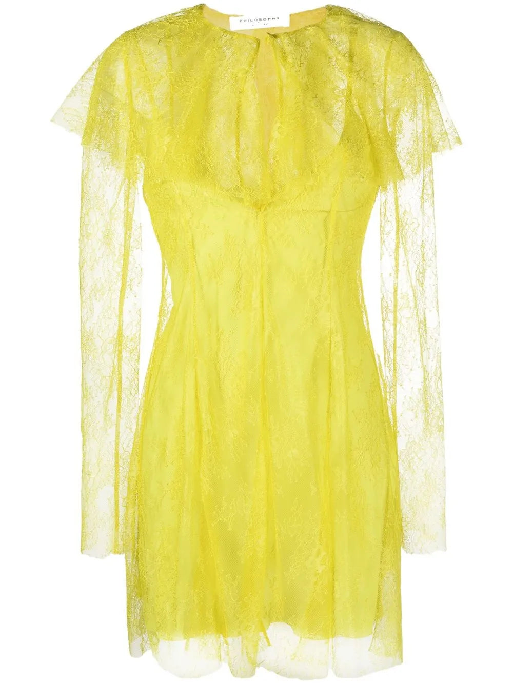 Semi-Sheer Lace Mini Dress