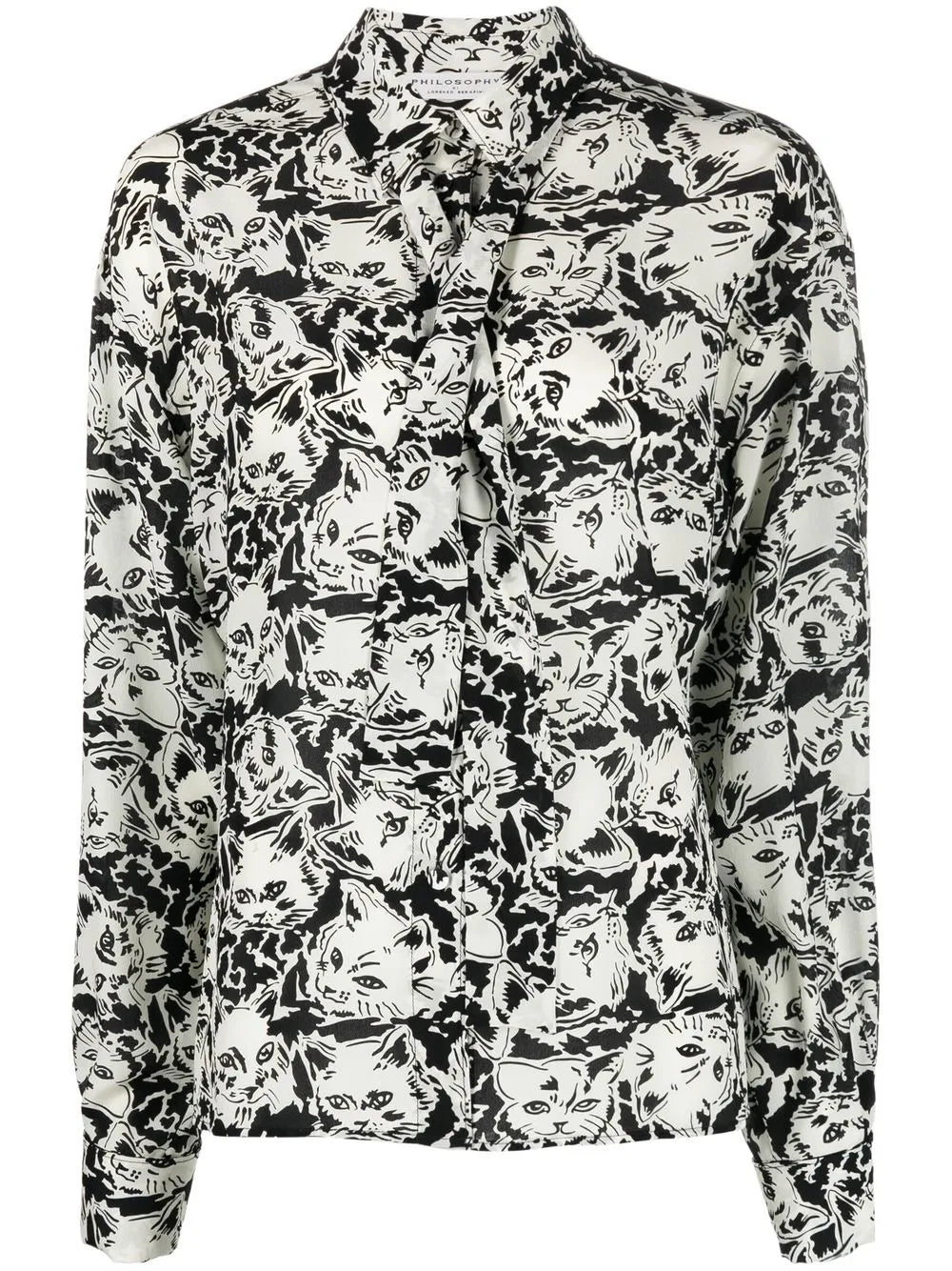 Cat Mania Silk Shirt