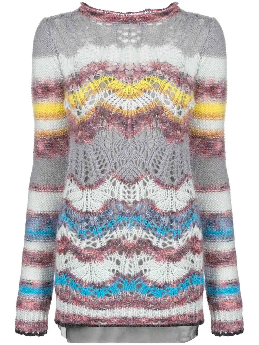 Knitted Long-Sleeve Minidress